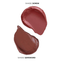 Fae Beauty Lip Whip 12Hr Comfortable Matte Liquid Lipstick (10ml X 2Pcs) | Long Wear | Non Drying | Soft Mousse Smudgeproof Formula | Vegan | With Moisture Lock Technology | Enriched with Vitamin E and Cherry Coffee - Shades Safeword & Screw