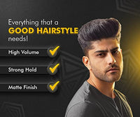 UrbanGabru Hair Volumizing Powder Wax/Hair Texturizing Powder for Strong Hold | Matte Finish | 24 hrs hold | 100% Natural & Safe Hair Styling Powder (5 g)