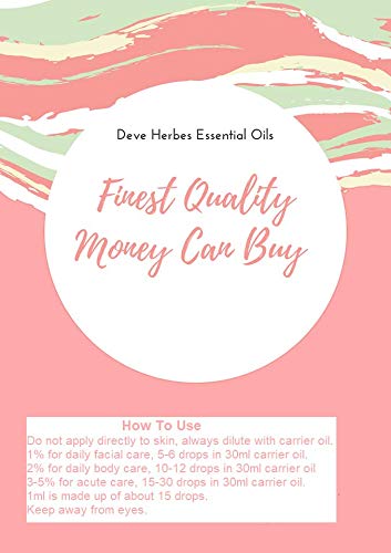 Deve Herbess Pure Frankincense Essential Oil (Boswellia carterii) Steam Distilled 30ml
