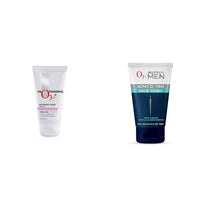 O3+ Whitening Face Cream SPF 30 Sunscreen for Skin Brightening & O3+ ALPHA MEN Acno D-TAN Face Wash with Tea Tree 100g for Oily Skin Combo