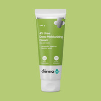The Derma Co 4% Urea Deep Moisturizing Cream with Lactic Acid & Ceramide Complex | Deeply Moisturizes | Gently Exfoliates| Repairs Skin’s Natural Barrier | Lightweight Formula I For Very Dry Skin-100g