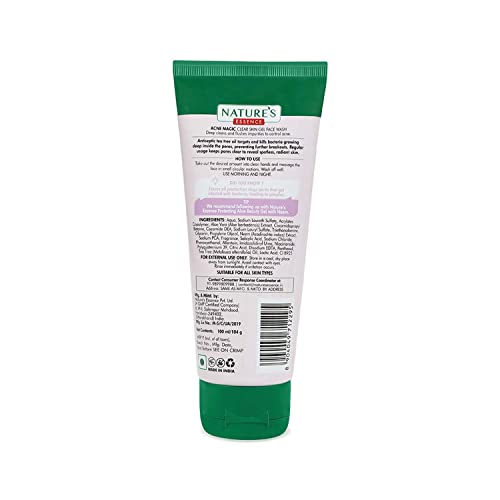 NATURES ESSENCE Acne Magic Clear Skin Gel Face Wash, 100 Ml