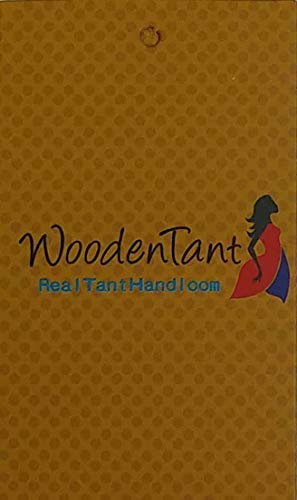 WoodenTant Women's  Handloom Cotton Tant Saree with Buti Work without blouse piece