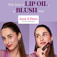 Typsy Beauty Lip & Cheek Oil Combo Ph-Activated|Midnight & Shade Shifter Hydrating Formula with Acai Berry & Hibiscus Oil, Long Lasting Glossy Lip Tint & Blush Glossy Formulated In Italy (6.4g)