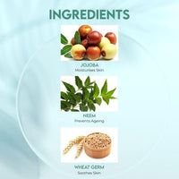 Jovees Herbal Jojoba & Neem Face Scrub | With Neem & Wheatgerm Extract | For Oily to Sensitive Skin | Gently Removes Dead Skin | Reduces Signs Of Premature Ageing 100 G