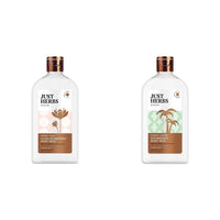 Just Herbs Saffron + Malai Nourishing Body Milk Lotion- 300ml & Just Herbs Body Lotion For Dry Normal & Combination Skin Nourishing Body Milk With Coconut + Almond - 300ml Combo