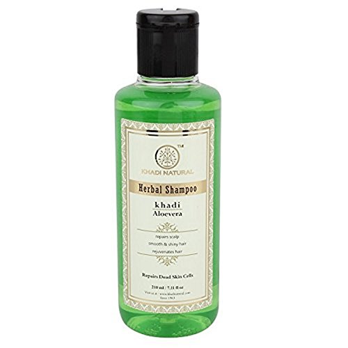 Khadi Natural Aloevera Herbal Hair Cleanser (Shampoo), 210ml And Khadi Natural Herbal Shikakai Cleanser (Shampoo), 210ml