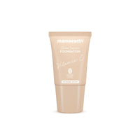 Mamaearth Glow Serum Foundation Mini Tube With Vitamin C & Turmeric For 12-Hour Long Stay- 18 Ml L 12-Hour Long Stay | 2X Instant Glow (Nude Glow), Full, Matte
