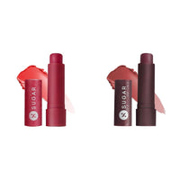 SUGAR Cosmetics - Tipsy Lip Balm - 02 Cosmopolitan - Lightweight & SUGAR Cosmetics - Tipsy Lip Balm - 04 L.I.I.T - 4.5 gms - Lip Moisturizer for Dry and Chapped Lips