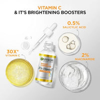 Garnier Skin Naturals, Face Serum, Increases Skin's  Glow Instantly and Reduces Spots Overtime, Bright Complete Vitamin C Booster, 30 ml
