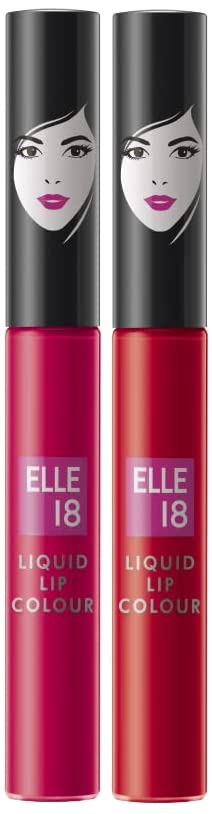 Elle 18 Lipstick Rhubarb Red (Matte) & Lipstick Pink Blossom (Matte)