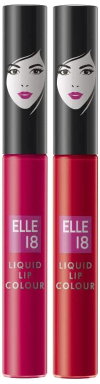Elle 18 Lipstick Rhubarb Red (Matte) & Lipstick Pink Blossom (Matte)
