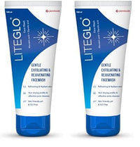 Lite Glo Face Wash for Combination Skin - Contains Vitamin C, Glycolic Acid and Mandelic Acid, Helps with optimal exfoliation, prevents dryness of skin, gives gentle cleanse | Protects, Nourishes and Repairs Skin | Paraben and SLES Free
