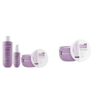 Bare Anatomy Ultra Smoothing Shampoo + Hair Mask + Serum Kit| Women & Men | 250ml + 250g + 50ml Ultra Smoothing Hair Mask For Dry & Frizzy Hair| For Women & Men | SLS & Vegan | 250gm