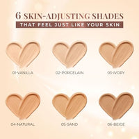 Just Herbs Serum Foundation for Face Makeup with SPF30+ Dewy Finish Full Coverage Makeup Foundation For All Skin Types 20 ml (Ivory)
