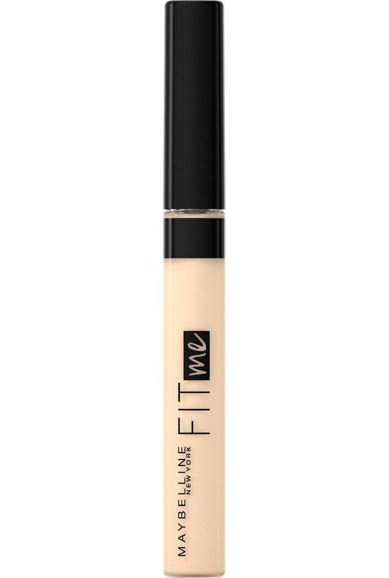 Maybelline New York Fit Me Concealer,10 Light, 6.8ml and Maybelline New York Fit Me Matte+Poreless Liquid Foundation Tube, 115 Ivory, 18ml