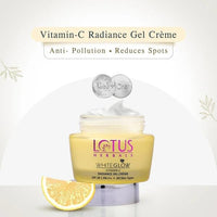 Lotus Herbals WhiteGlow Vitamin C Radiance Cream, Radiance Gel Crème, Set of 2, 50gm