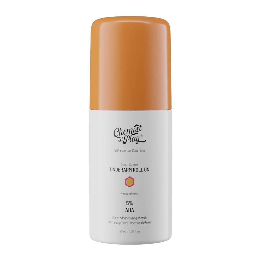 Chemist At Play 1% Salicylic Acid Exfoliating Body Wash 236ml and Chemist at Play UnderArm Roll-On with 5% AHA, Lactic Acid & 1% Mandelic Acid - 40ml