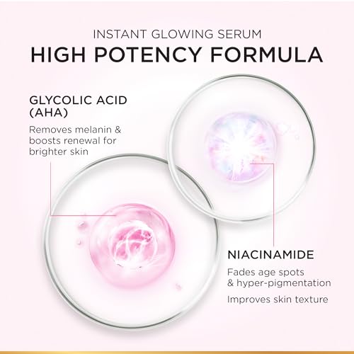 L’Oréal Paris Glycolic Bright & Anti Dark Spot Face Serum, Instant Glow 15 ml