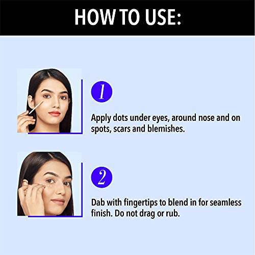 Blue Heaven Flawless Matte Liquid Cream Full Coverage Concealer For Normal Skin, 101, Vanilla, 17Ml, Pack Of 1