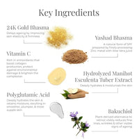 Forest Essentials Soundarya Radiance Day Cream with 24K Gold & SPF 30 | Hyaluronic Acid, Vitamin C & Bakuchiol | Anti Ageing Face Moisturiser for Glowing Skin | For Normal, Dry & Combination Skin