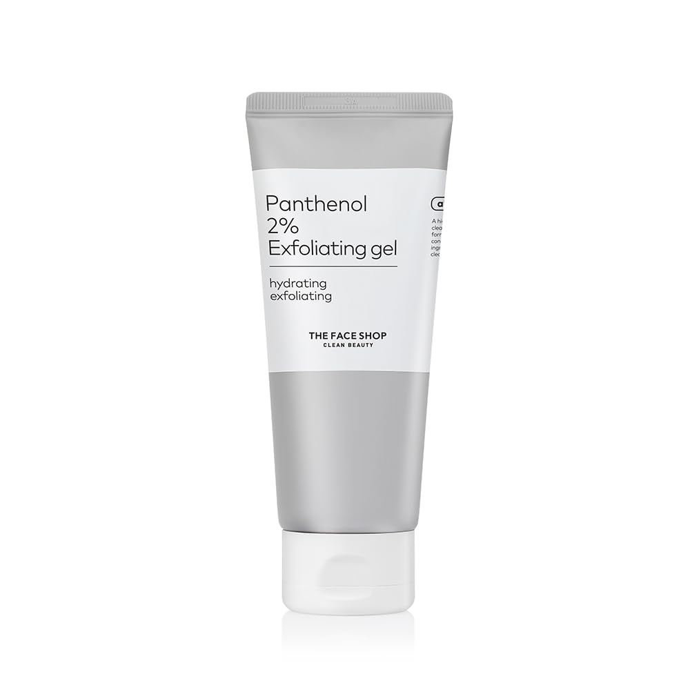 The Face Shop Alltimate Panthenol 2% Exfoliating Gel 150ML - Daily Peeling Gel with Panthenol & AHA/BHA, Gentle Exfoliator for Smooth, Glowing and Hydrated Skin, Deep Cleansing, Korean Skin Care