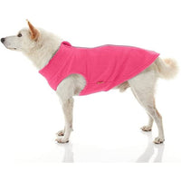 Gooby Zip Up Fleece Dog Sweater - Pink, 2X-Large - Warm Pullover Fleece Step-in Dog Jacket with Dual D Ring Leash - Winter Small Dog Sweater - Dog Clothes for Small Dogs Boy and Medium Dogs 2X-Large chest (~25.5