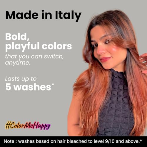 2.Oh! Italian- Caramel Brown Hair Color For Women & Men | Ammonia-Free DIY Semi Permanent Hair Color | Enriched with Argan Oil | Lasts upto 4-5 Washes