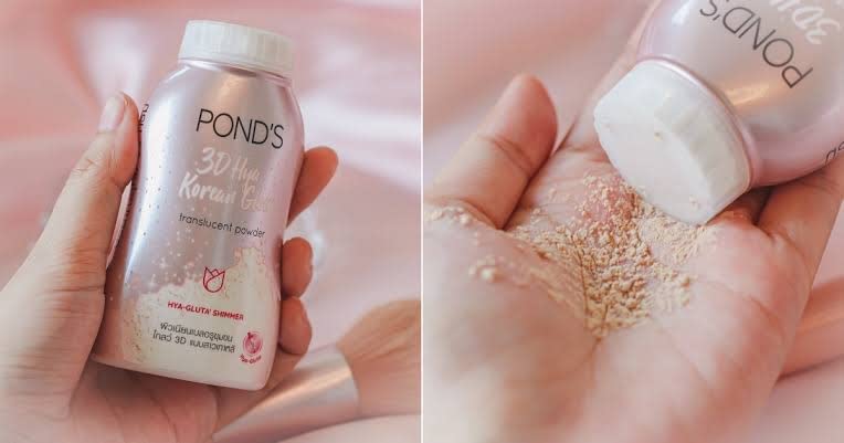 POND's 3D Hya Korean Glow Translucent Powder 50G,All,Pink
