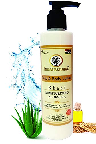 Khadi Natural Herbal Aloevera Face & Body Lotion (210ml)