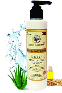 Khadi Natural Herbal Aloevera Face & Body Lotion (210ml)