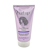 Curl Up Curl Defining Cream - All In One Leave In Conditioner Moisturizes, Enhances Natural Curl Definition & Provides Medium Hold to Dry Frizzy, Wavy & Curly Hair 150g