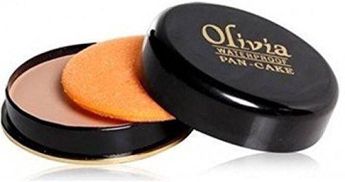 Olivia Waterproof Pressed Powder For Combination Skin Type Pancake 23, 25G Natural Finish,Beige
