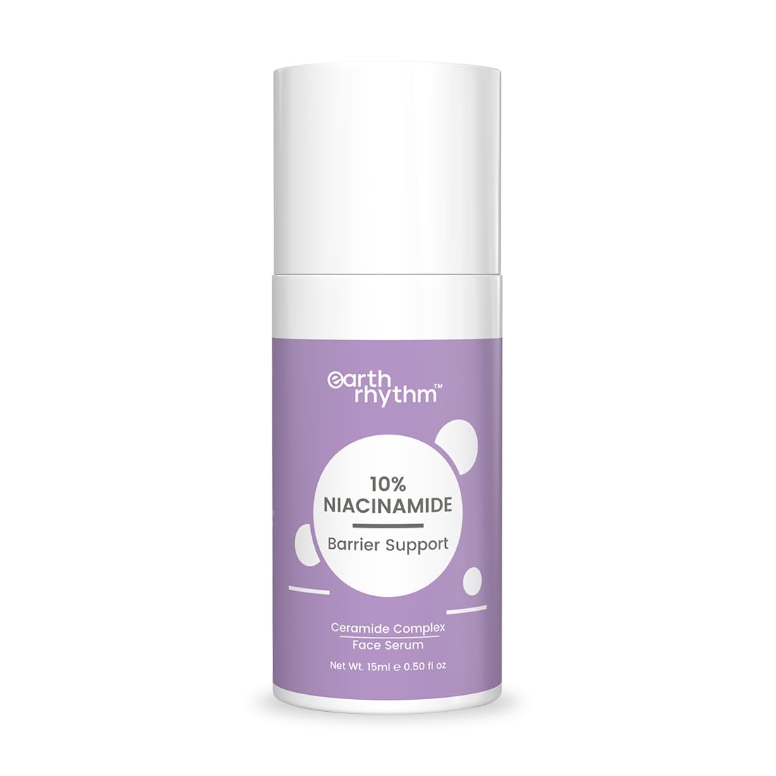 Earth Rhythm 10% Niacinamide Serum + Hyaluronic Acid Face Serum | For Acne Prone, Oily & Sensitive Skin | Evens Out Skin Tone, Improves Texture, Plumps & Hydrates Skin | Men & Women-15ml