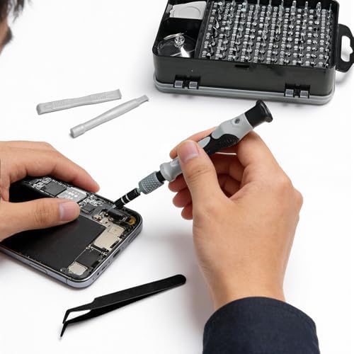 Precision Screwdriver Set, 115 - in - 1 Electronics Repair Tool Kit for Computer, Laptop, Phone, Watch, Game Console, Electronic,PC Repair Tool Kit