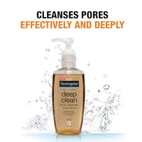 Neutrogena Deep Clean Gentle Facial Cleanser | 2x Glycerin & Cleansing Agent | Alcohol-Free | Dermatologist Tested | Normal to Oily Skin | For Men and Women | 200ml
