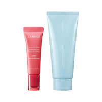 Laneige Combo of 2 including Lip Glowy Balm Berry (10G) and Water Bank Blue Hyaluronic Cleansing Foam (150ml)