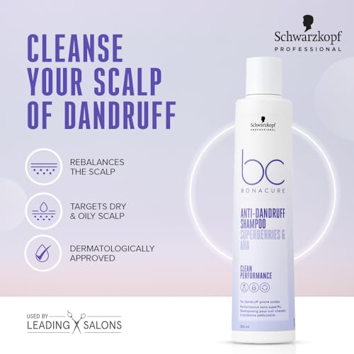 Schwarzkopf Professional Anti-Dandruff Shampoo – 250ml | For Men & Women | Cleansing Formula for Flake-Prone Scalp & Oil Control
