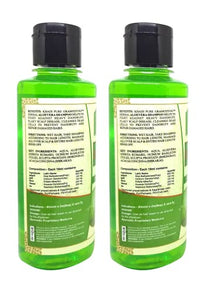 Khadi Pure Herbal Aloe Vera Shampoo/Hair Cleanser, 210 ml (Pack of 2),Green,KPALOEVERASHX2