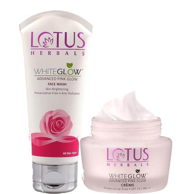 Lotus Herbals Purglow Advanced Pink Glow Day Cream_35g + Face Wash_50g (Set of 2)
