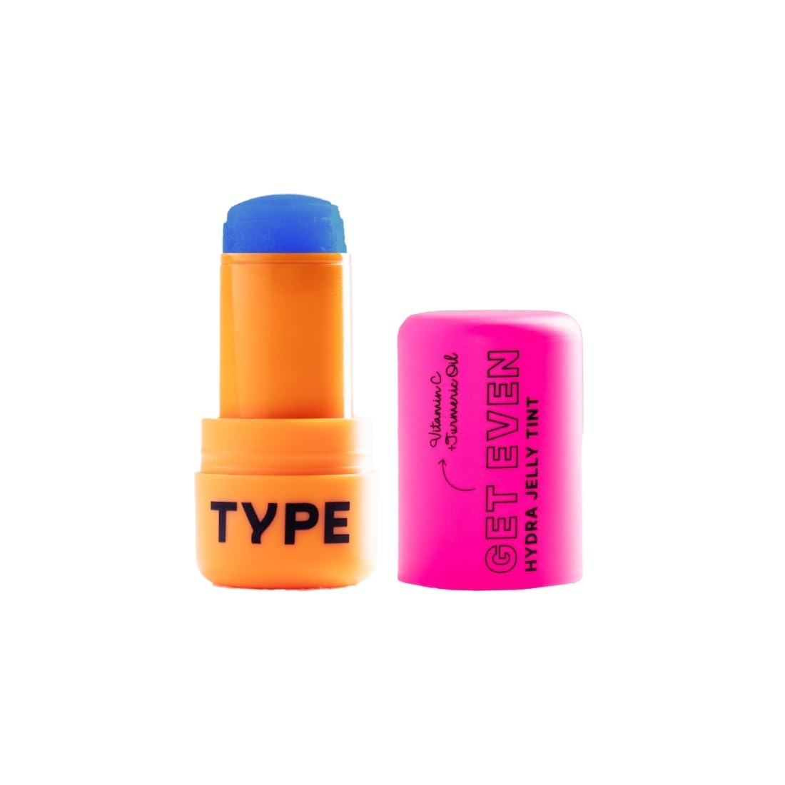 TYPE BEAUTY INC. Get Even Hydra Jelly Tints For Cheeks, Lips and Eyes | Lip Stain with Vitamin C for Pigmentation | Long Lasting | Smudge-proof Lip Tint for Women & Girls - PH Ink (87) | 9g