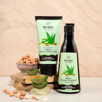 Nat Habit Aloe Peanut Shampoo and Conditioner, For Women & Men, Daily Soft & Moisture Lock Ultra Hair Smoothening Combo