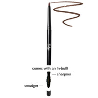 RUBY's ORGANICS Kohl Eyeliner- Brown, 3 In 1 Brow Filler, Kajal with In-Built Smudger, Extra Smooth & Blendable, Long-Wearing Matte Finish, Organic Eye Makeup, Cruelty-Free & Vegan, 0.35 Gm,Pencil