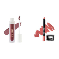 MARS Matte Liquid Lip Color | Long Lasting | Non-Transfer & Waterproof Lipstick for Women (4.5 ml) (08-Trend Train) Long Lasting Crayon Lipstick up to 12 Hours Stay (3.5 gm) (12-I Am Fierce)