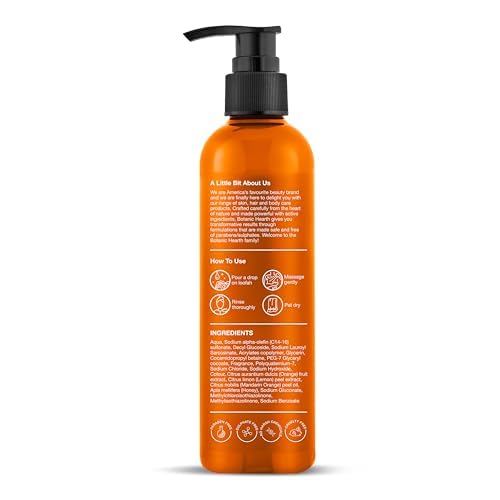 Botanic Hearth Mandarin Orange & Honey Body Wash with Lemon Peel Extract for a Radiant Glow | Sulphate & Paraben Free | Suitable for All Skin Types | Shower Gel for Men and Women| 245ml