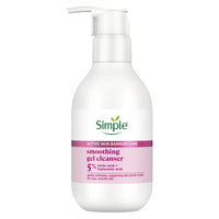 simple Active Skin Barrier Care Smoothing Gel Face Cleanser 150Ml With 5% Lactic Acid,Hyaluronic Acid&Ceramide Boosters|Gentle Exfoliating Face Wash For Brighter,Even-Tone,Smoother Skin,For Women&Men