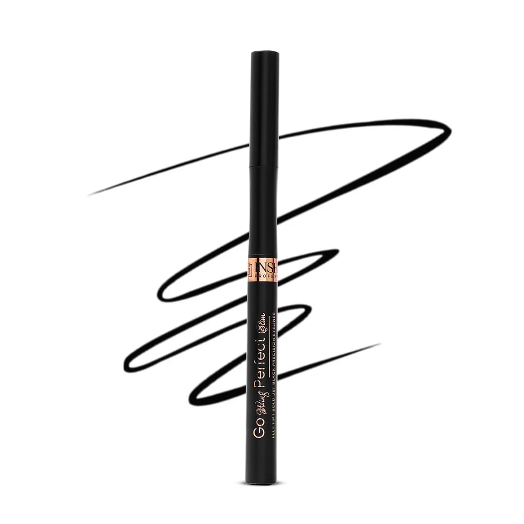INSHINE ORIGINAL'S Go Wing Perfect Slim Pen Eyeliner - Ultra-Fine Tip, Smudge-Proof Formula for Flawless Winged Looks