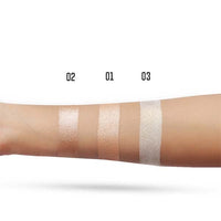 Charmacy Milano Baked Illuminator 03-4 g, Chrome Metallic Highlighter, Smooth Texture, Radiant Finish, Easy to Blend, Luminous Glow, Vegan, Cruelty-Free, Non - Toxin
