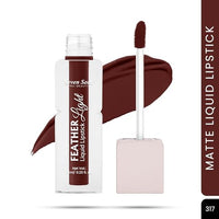 Seven Seas Feather Light Liquid Lipstick | Matte Finish Liquid Lipstick | Long Lasting | Non Transfer | One Coat Application | Stay Upto 12 Hours (317, 6ml)