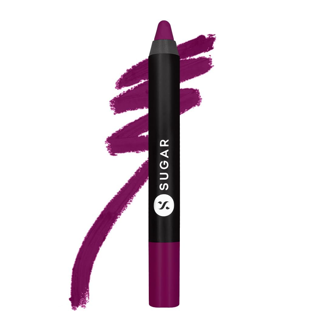 SUGAR Cosmetics Matte as Hell Lip Crayon | Lasts upto 8hrs | Water Resistent Lipstick for Women | 2.5gm - 12 Baby Houseman